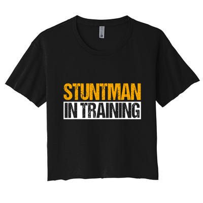 Stuntman In Training Stunt Double Perfomer Crop Top
