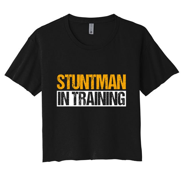 Stuntman In Training Stunt Double Perfomer Crop Top