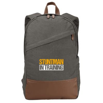 Stuntman In Training Stunt Double Perfomer Cotton Canvas Backpack