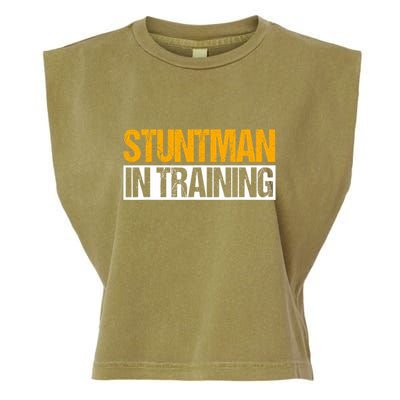 Stuntman In Training Stunt Double Perfomer Garment-Dyed Women's Muscle Tee