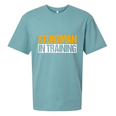 Stuntman In Training Stunt Double Perfomer Sueded Cloud Jersey T-Shirt