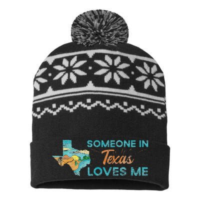 Someone In Texas Loves Me Texas USA-Made Snowflake Beanie