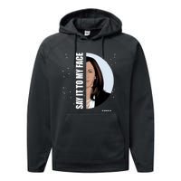 Say It To My Face Kamala Performance Fleece Hoodie