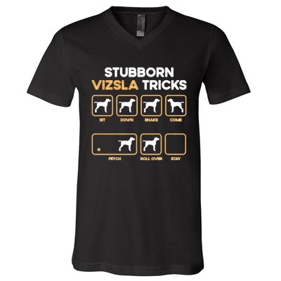 Stubborn Izsla Tricks Dog Lover Izsla V-Neck T-Shirt