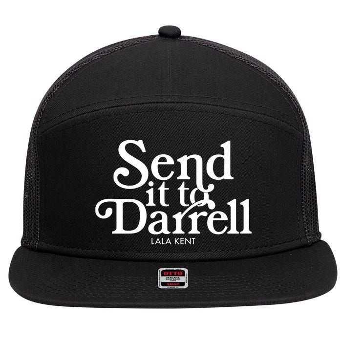 Send It To Darrell 7 Panel Mesh Trucker Snapback Hat