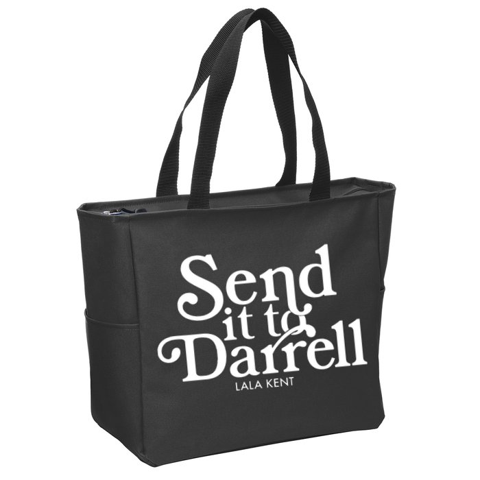 Send It To Darrell Zip Tote Bag