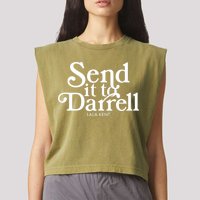 Send It To Darrell Garment-Dyed Women's Muscle Tee