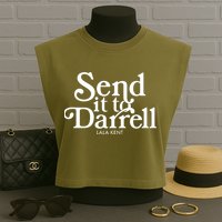 Send It To Darrell Garment-Dyed Women's Muscle Tee
