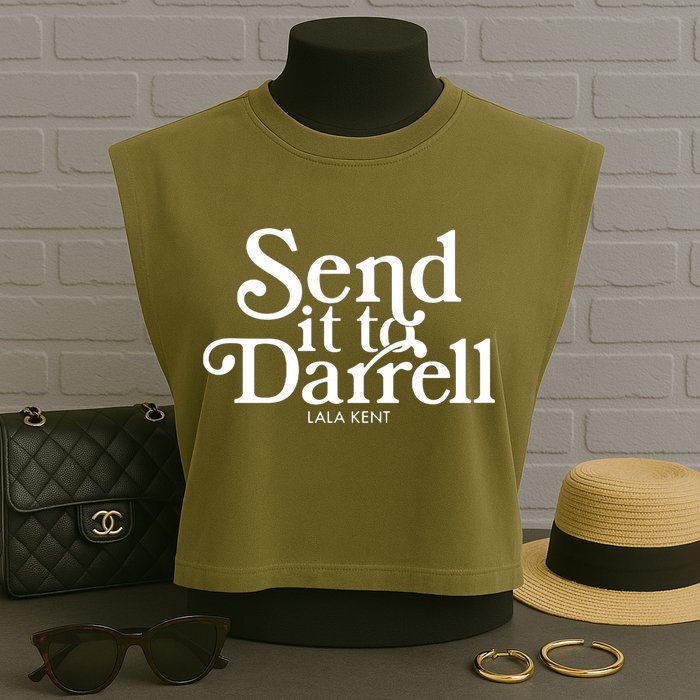 Send It To Darrell Garment-Dyed Women's Muscle Tee