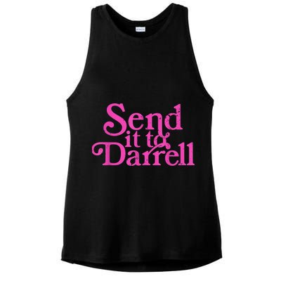Send It To Darrell Send It To Daryl Funny Ladies PosiCharge Tri-Blend Wicking Tank