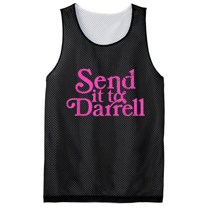 Send It To Darrell Send It To Daryl Funny Mesh Reversible Basketball Jersey Tank