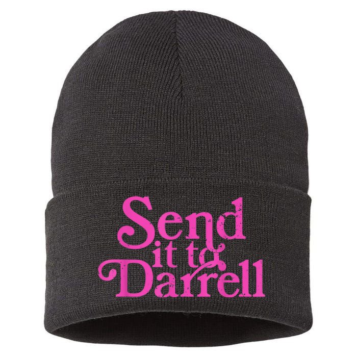 Send It To Darrell Send It To Daryl Funny Sustainable Knit Beanie