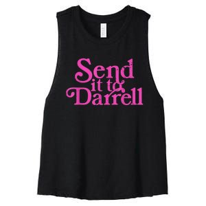 Send It To Darrell Send It To Daryl Funny Women's Racerback Cropped Tank