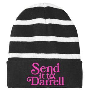 Send It To Darrell Send It To Daryl Funny Striped Beanie with Solid Band