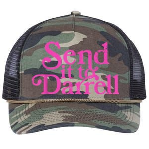 Send It To Darrell Send It To Daryl Funny Retro Rope Trucker Hat Cap