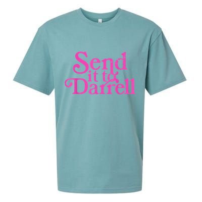 Send It To Darrell Send It To Daryl Funny Sueded Cloud Jersey T-Shirt