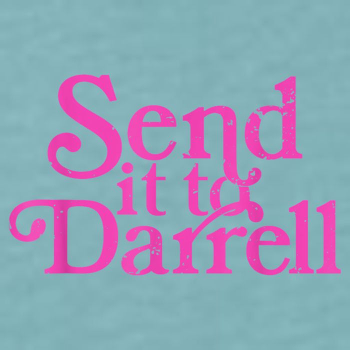 Send It To Darrell Send It To Daryl Funny Sueded Cloud Jersey T-Shirt