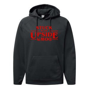 Stuck In Upside Down Performance Fleece Hoodie