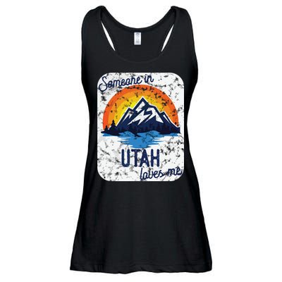 Someone In Utah Loves Me Ladies Essential Flowy Tank