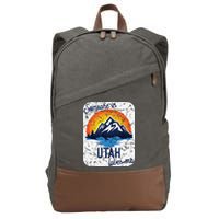 Someone In Utah Loves Me Cotton Canvas Backpack