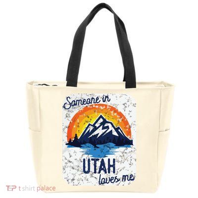 Someone In Utah Loves Me Zip Tote Bag