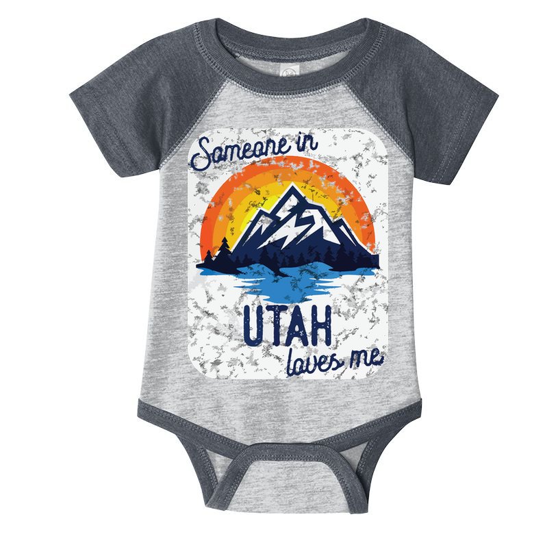 Someone In Utah Loves Me Infant Baby Jersey Bodysuit
