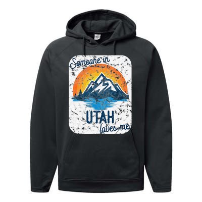 Someone In Utah Loves Me Performance Fleece Hoodie