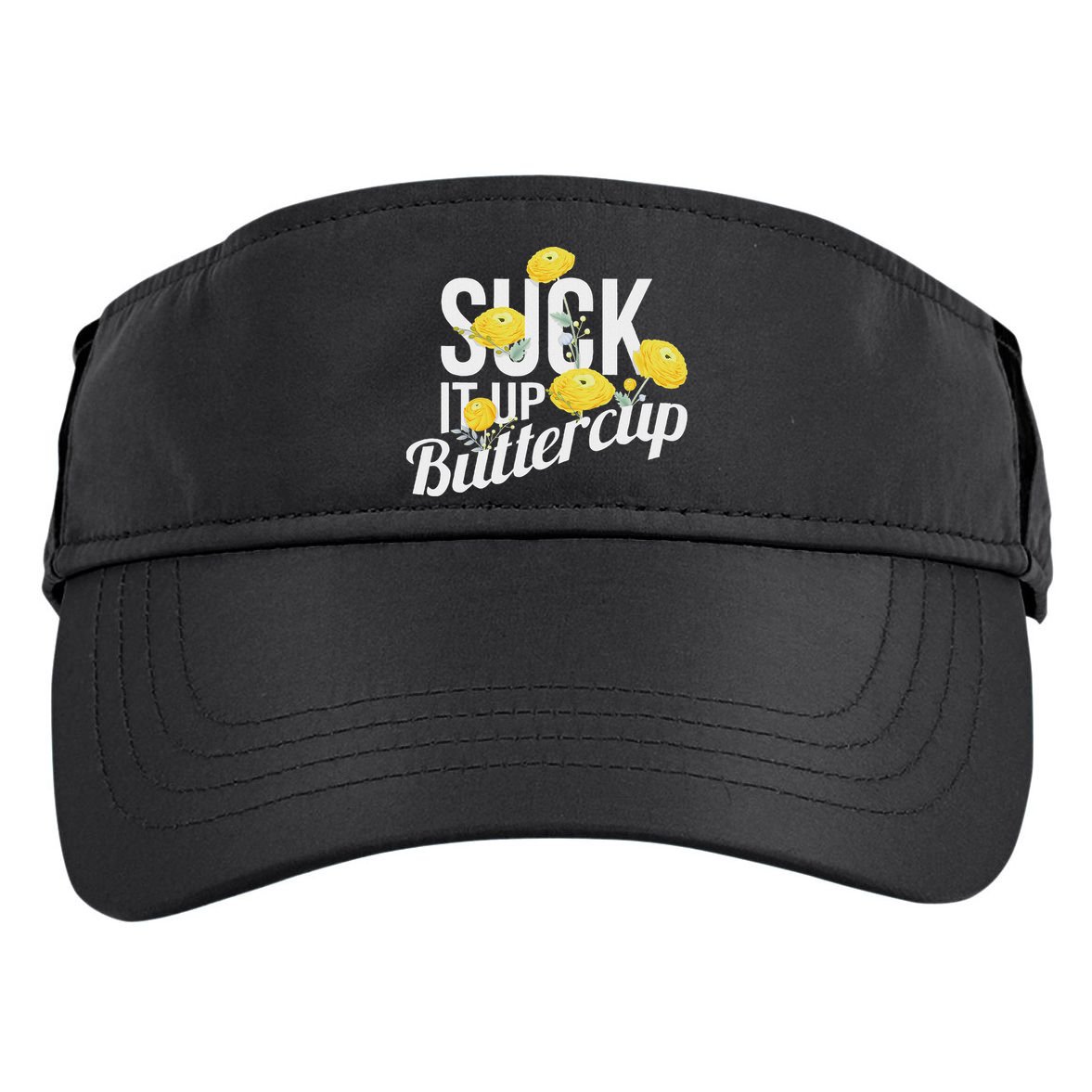 Suck It Up Buttercup Adult Drive Performance Visor