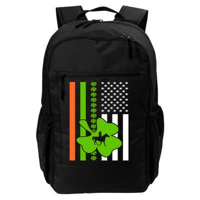 Shamrock Irish Usa Flag St Patrick's Day Irish American Flag Cute Gift Backpack