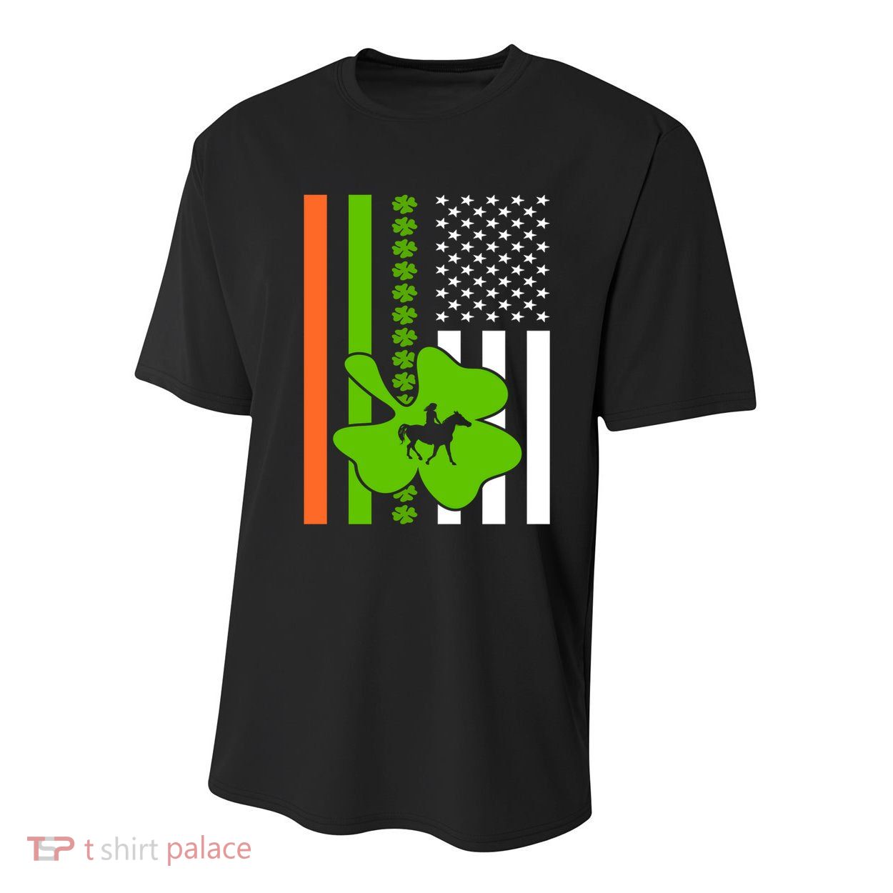 Shamrock Irish Usa Flag St Patrick's Day Irish American Flag Cute Gift Youth Performance Sprint T-Shirt