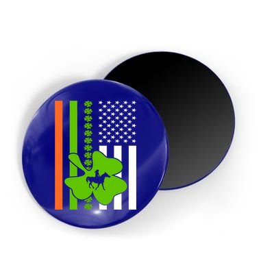 Shamrock Irish Usa Flag St Patrick's Day Irish American Flag Cute Gift Magnet
