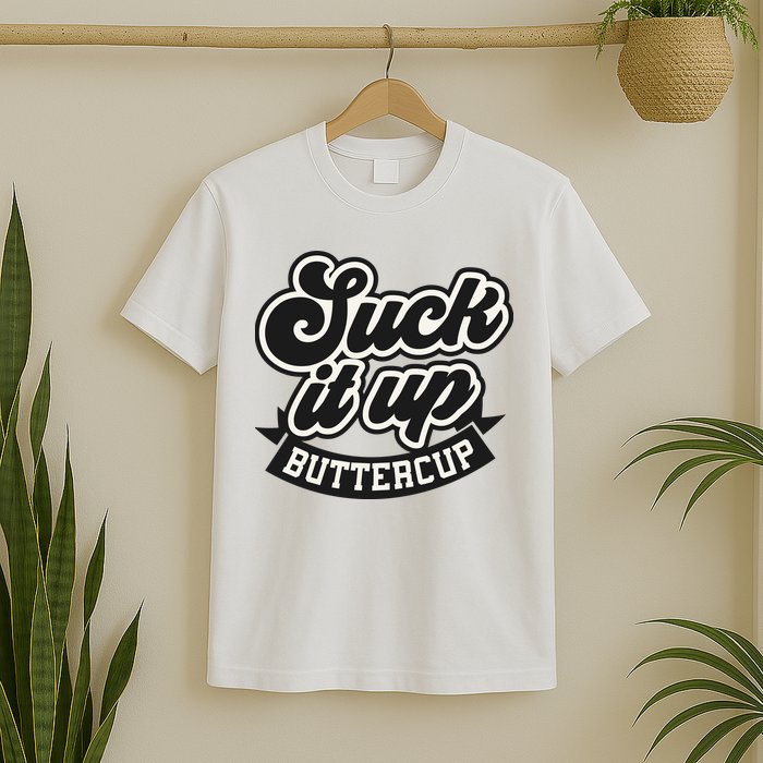 Suck It Up Buttercup. Sarcastic T-Shirt