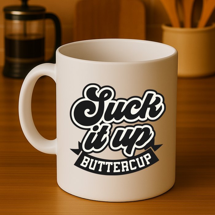 Suck It Up Buttercup. Sarcastic Mug