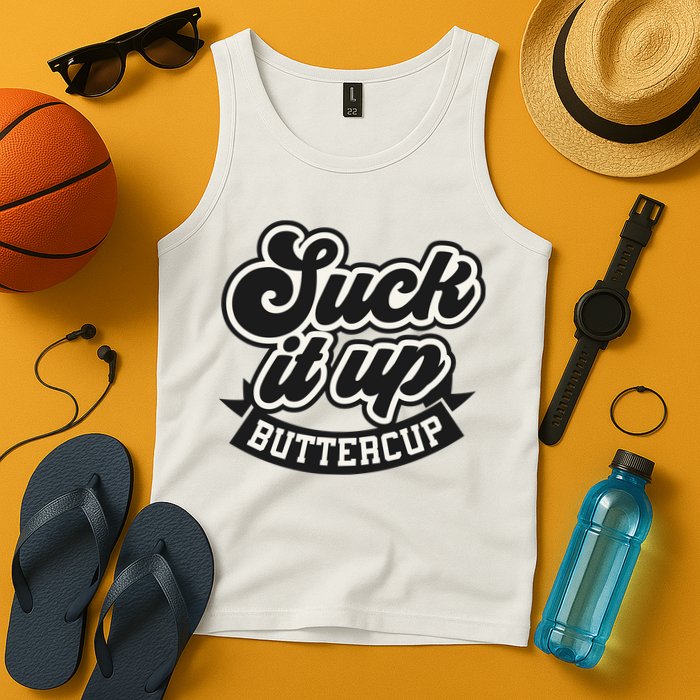 Suck It Up Buttercup. Sarcastic Tank Top