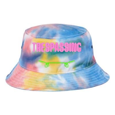 Shred it up with this Skateboard design No Trespassing Bro Tie Dye Newport Bucket Hat