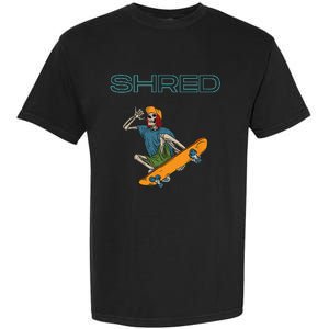 Shred it up with this Skateboard design skeleton ripping up Garment-Dyed Heavyweight T-Shirt