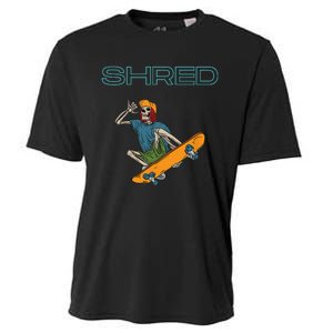 Shred it up with this Skateboard design skeleton ripping up Cooling Performance Crew T-Shirt