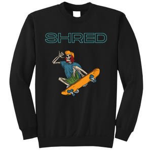 Shred it up with this Skateboard design skeleton ripping up Sweatshirt