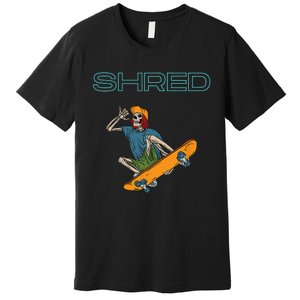 Shred it up with this Skateboard design skeleton ripping up Premium T-Shirt