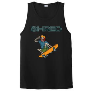 Shred it up with this Skateboard design skeleton ripping up PosiCharge Competitor Tank