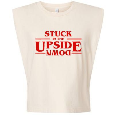 Stuck In Upside Down Garment-Dyed Women's Muscle Tee