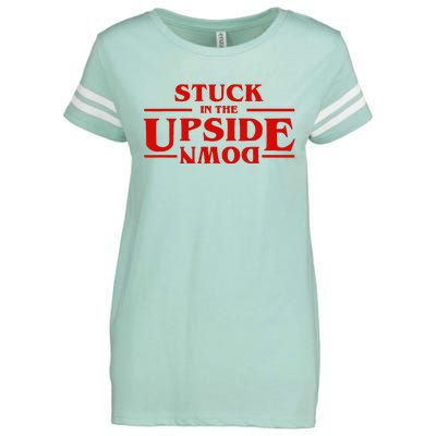 Stuck In Upside Down Enza Ladies Jersey Football T-Shirt