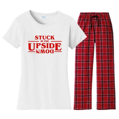 Stuck In Upside Down Women's Flannel Pajama Set