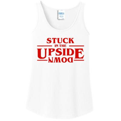 Stuck In Upside Down Ladies Essential Tank