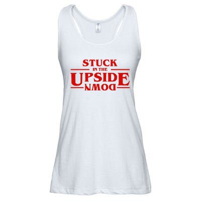 Stuck In Upside Down Ladies Essential Flowy Tank