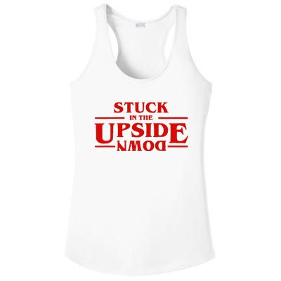 Stuck In Upside Down Ladies PosiCharge Competitor Racerback Tank