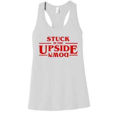 Stuck In Upside Down Women's Racerback Tank