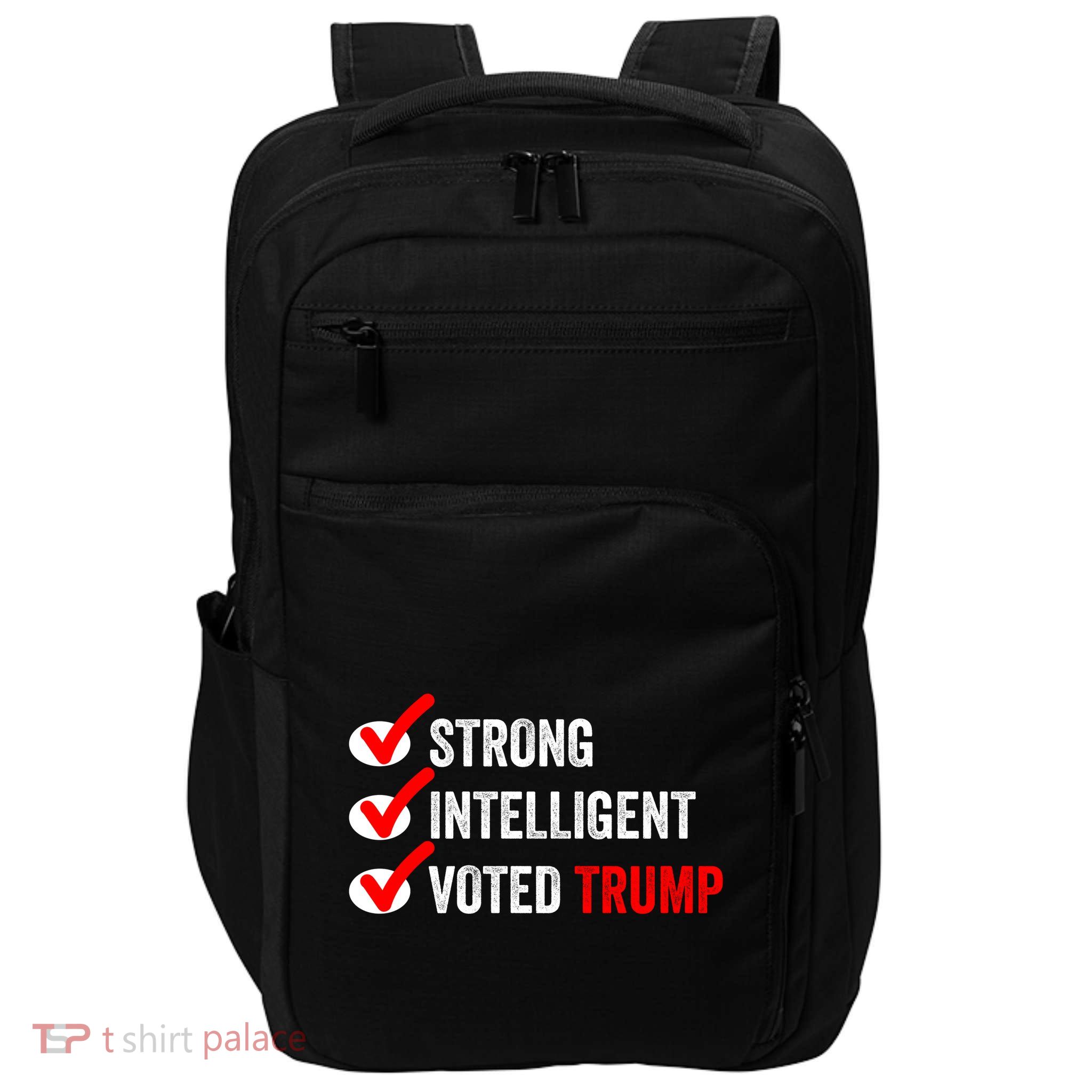Strong Intelligent Voted Trump Women For Trump Girl Maga Checklist Impact Tech Backpack