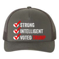 Strong Intelligent Voted Trump Women For Trump Girl Maga Checklist Yupoong Adult 5-Panel Trucker Hat