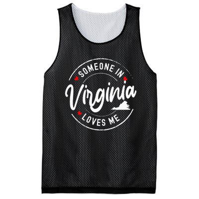 Someone In Virginia Loves Me Mesh Reversible Basketball Jersey Tank